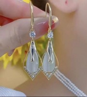 Zircon Cats Eye Earrings